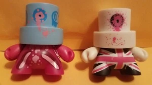 Lot Of 2 Kidrobot Fatcap Series 1 "Shok1 UK & Koa Ghost" - Picture 1 of 11