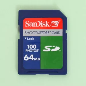 Genuine SanDisk 64MB SD Secure Digital Memory Card for older Cameras & Devices - Picture 1 of 1