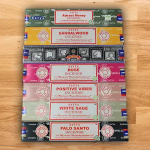 Satya Nag Champa Incense Sticks 15 gm: Mix & Match BUY 6 GET 6 FREE (12 in Cart) - Picture 1 of 8