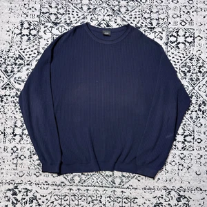 Vintage Joop Unisex Navy Blue Cotton Sweater Size L Y2K 90s Smart Casual Regular - Picture 1 of 15