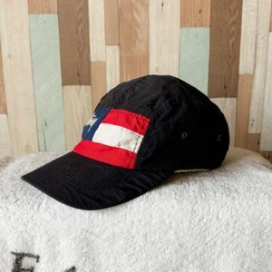 Stussy Made In Usa 90S 5 Panel Jet Cap Black Stars And Stripes Vhtf LImited Edit - Picture 1 of 9