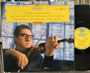 BEETHOVEN Violin Concerto SCHNEIDERHAN JOCHUM DG ED1 RED STEREO SLPM 138999 NM - Picture 1 of 3