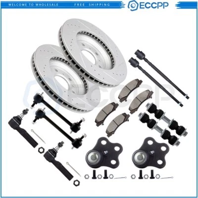 Suspensión de extremo de barra de amarre delantera con pastilla de rotor de freno para Chevrolet Impala 2006-2011 Foto 1 de 4