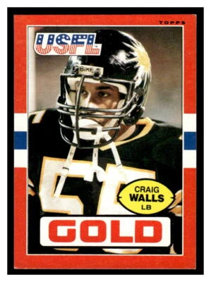 Topps USFL #37 Craig Walls SC6-03 - Image 1 of 2