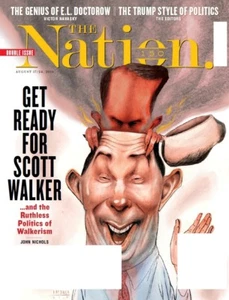 The Nation Magazine Aug 17/24 2015, Doctrow, Trump, Scott Walker, Ships Today! - Picture 1 of 1