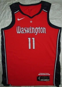 NIKE REBEL ED. WASHINGTON MYSTICS RISE DELLE DONNE 44 MEDIUM RED WOMEN'S JERSEY - Picture 1 of 18