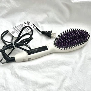 INStyler Straight UP Ceramic Heated Hair Brush Model 00484 Tested Works - Picture 1 of 6