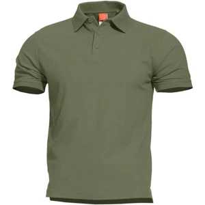 Pentagon Aniketos Polo T-Shirt Tactical Army Security Summer Mens Camo Green - Picture 1 of 9