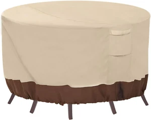 round Patio Furniture Covers, 100% Waterproof Outdoor Table Chair Set Covers, An - Picture 1 of 8