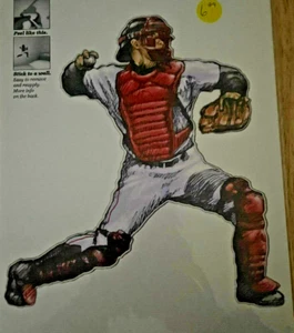 Baseball Player Catcher Caboom Your Room Peel and Stick Wall Decor - Picture 1 of 1