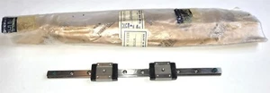 THK (2) RSR9M RSR 9M 9DIII LINEAR BLOCK GUIDES ON 195 MM RAIL 2RSR9MUU+195LM - Picture 1 of 5