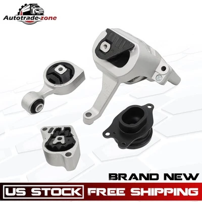 Juego de 4 piezas de montaje automático de motor y transmisión para Nissan Altima 2007-2016 2,5 L CVT Foto 1 de 4