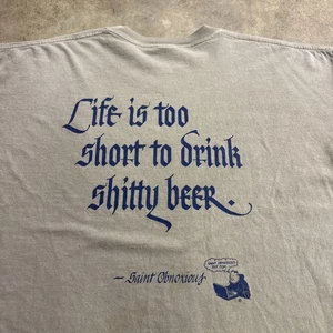 Vintage Beer Shirt Mens XL Brown 90s Funny Quote Parody Novelty Alcohol USA - Picture 1 of 7