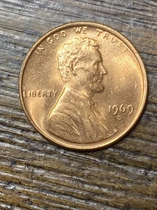 1969-D Penny BU Red DDO Floating Roof Last Two Pics Are The Floating Roof - Picture 1 of 15