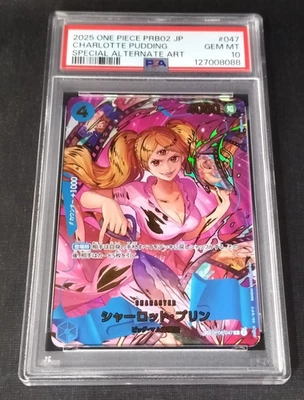 PSA 10 Gem Mint CHARLOTTE PUDDING ONE PIECE CARD GAME ALTERNATE ART PRB02 japan - Image 1 of 4