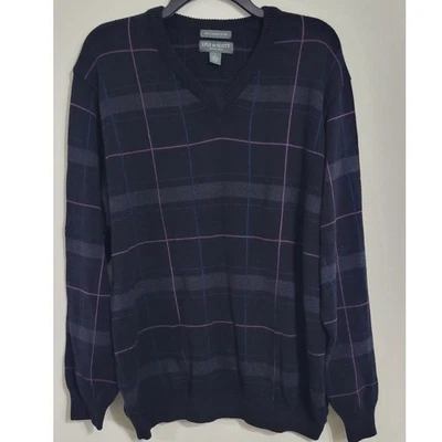 Lyle & Scott Sweater Mens Large 90's Vintage Sweater 100% Cotton Grandpa Dad - Image 1 of 4