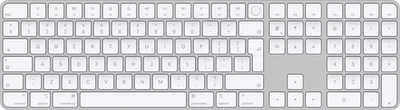 Apple Magic Keyboard weiß mit Touch ID mit Ziffernblock QWERTZ NEU & OVP - Bild 1 von 2