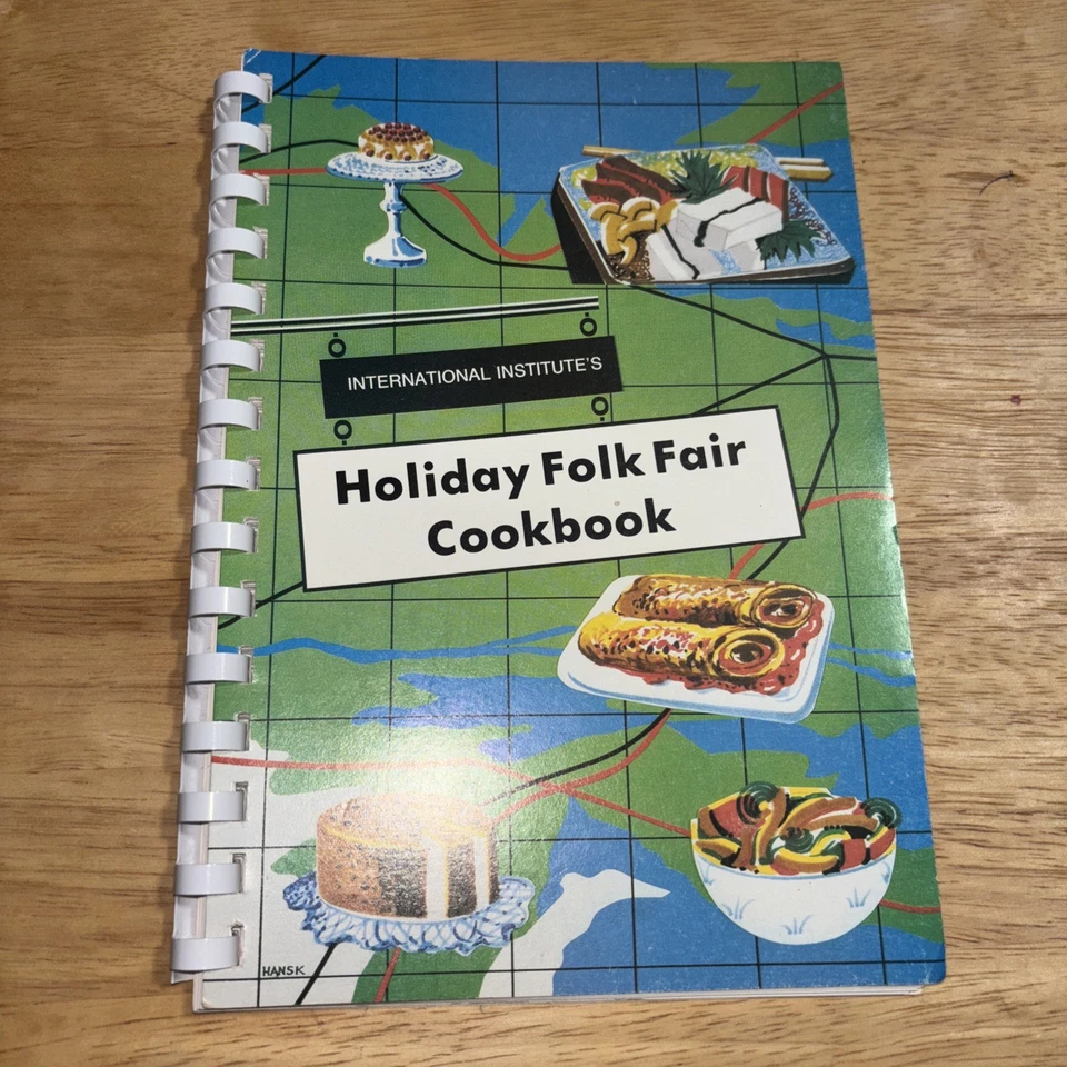 Holiday Folk Fair Cookbook Milwaukee Wisconsin Ethnic Recipes International Foto 1 de 1