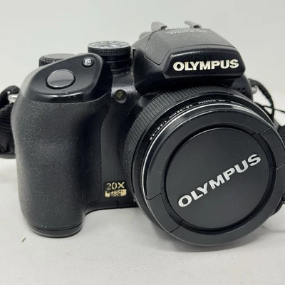 Olympus SP Series SP-570 UZ 10.0MP Digital Camera - Black | Tested - Image 1 of 4