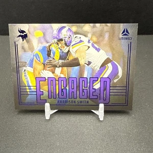Harrison Smith 2025 Panini Luminance #6 ENGAGED Blue SP 14/50 Vikings BS5 - Imagen 1 de 2