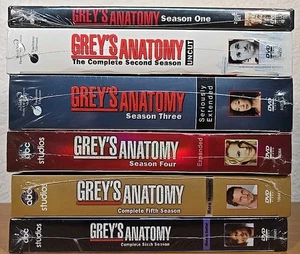 Grey's Anatomy Complete Set Seasons 1 - 6 DVD Series 1 2 3 4 5 6 NEW SEALED - Picture 1 of 8