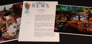 SPLASH MOUNTAIN 1992 Grand Opening Walt Disney World Press Release + TWO PHOTOS - Picture 1 of 11