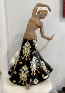 CIA Manna Art Decò Ballerina Indiana Ceramica Italiana - Foto 1 di 14