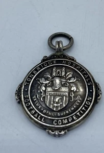 Vintage Sterling Silver Football Competition Medal 1938 - Picture 1 of 3