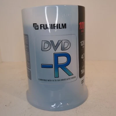 Fujifilm DVD-R 100 PACK New Sealed Package - 16x 120Min 4.7GB - Image 1 of 4