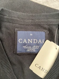 C&A Canda 100% Cotton Sleeveless Cardigan -  Size M - Black - Picture 1 of 2