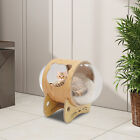 Modern Wooden Spaceship Cozy Pet Bed Space Capsule Shaped Indoor Cats Shop House