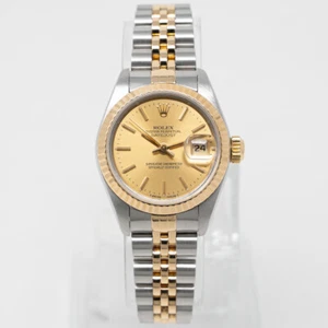 Rolex Lady-Datejust 26 69173 Gold & Steel Watch - Champagne Dial, Jubilee - P... - Picture 1 of 13