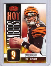 2006 Flair Showcase Hot Numbers #HN6 Carson Palmer - Cincinnati Bengals