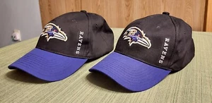 Baltimore Ravens Hats (2) 2011 NFL Team Apparel with Adjustable Closures - Picture 1 of 7