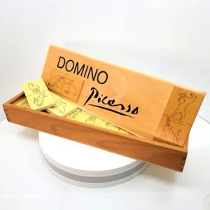 RARO Set Domino Picasso Vintage Edizione Limitata anni '60 con 28 Piastrelle Arte Picasso - Foto 1 di 5