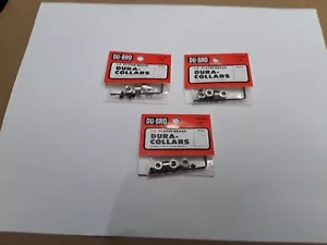Dura-Collars Du Bro 1/8" Plated Brass 3 Pkg Radio Control Plane RC Airplane - Picture 1 of 3