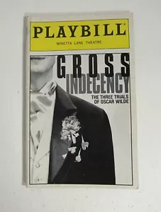 Playbill GROSS INDECENCY The Three Trials of Oscar Wilde Theatre Programme 1997 - Picture 1 of 8