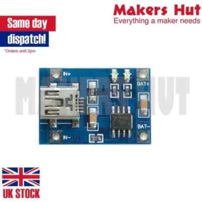 TP4056 5V USB 1A Lithium Battery Charging Board LiPo Charger Module Arduino - Image 1 of 4