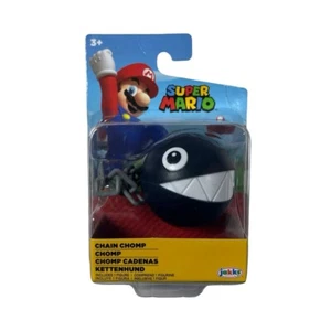 Nintendo Super Mario Chain Chomp JAKKS 2.5" Mini Figure 2022 Nuovo Sigillato - Foto 1 di 16