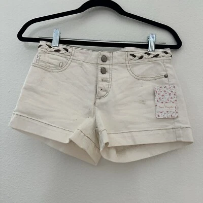 Pantalones Cortos Free People Copo de Nieve Trenzados Botón Mosca Talla 24 Nuevos con Etiquetas Foto 1 de 4