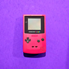Nintendo Game Boy Color Berry rot  CGB-001 GBC RESTAURIERTER NEUER KÖRPER