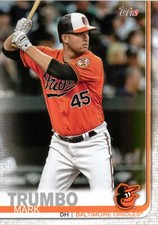 Mark Trumbo 2019 Topps Series 1 Baseball MLB Base Card #131 Baltimore Orioles