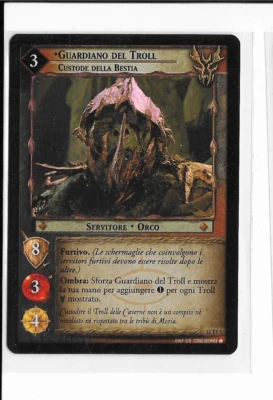 LOTR TCG 12TF3 Guardiano Del Troll - Super Rare Special Foreign Tournament Foil - Image 1 of 2