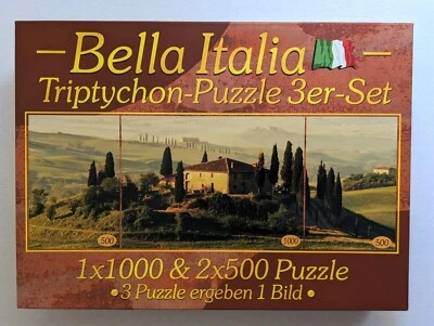 Puzzle Triptychon 1000/500/500 Teile Bella Italia - neu - Bild 1 von 2