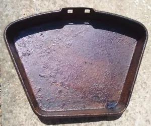 Vintage old Antique Fire Iron Fireplace Ash Pan metal original tray 12"x9"x7" - Picture 1 of 11