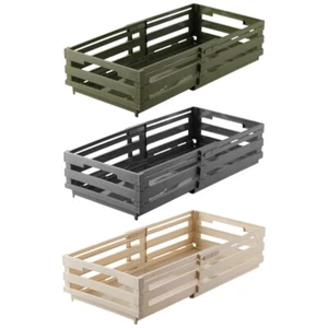 Stackable Storage Bins with Easy Access Handles Portable for Home Organizing - Picture 1 of 11