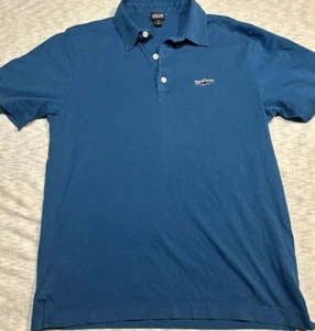Patagonia Mens Polo Shirt Solid Blue XS Button Short Sleeve Organic Cotton - Picture 1 of 6