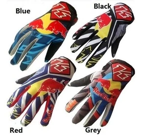 Red bull bicycle gloves motorbike gloves motorcross ATV Offroad bike gloves - Picture 1 of 13