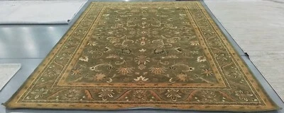 OLIVE / GOLD 9'-6" x 13'-6" Hole in Rug, Reduced Price 1172776151 AT52A-10 - Image 1 of 4