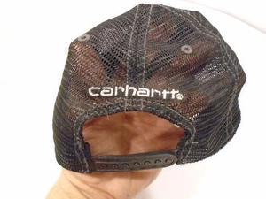 Carhart mens buffalo Sandstone snap back adjustable Hat green/Grey - Picture 1 of 4